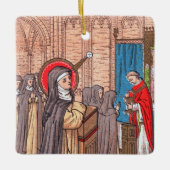 Ornement En Céramique Miracle de Bl. Imelda Lambertini (VVP 010) (Devant)