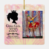 Ornement En Céramique Miss Octobre 2020 Arbre de Noël (Dos)