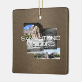 Ornement En Céramique Missions d'ABH San Antonio (Gauche)