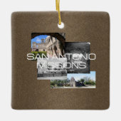 Ornement En Céramique Missions d'ABH San Antonio (Devant)