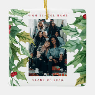 Ornement En Céramique Mistletoe de Noël École Collège Photo
