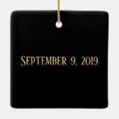 Ornement En Céramique Mme de jeune mariée engagée (Dos)