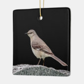 Ornement En Céramique Mockingbird sur une pierre tombale (Gauche)