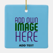 ORNEMENT EN CÉRAMIQUE MODÈLE DE TEXTE D'IMAGE BLEU SKY SWAG MODERNE MODI (Dos)