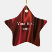 Ornement En Céramique Modèle Photo Frame - On Dit Lisse Rouge Satin (Dos)