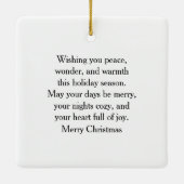 Ornement En Céramique Modern Christmas Tree Embossed Forest  (Dos)