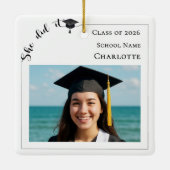 Ornement En Céramique Modern photo Graduate (Dos)