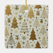 Ornement En Céramique Moderne Nous t'aimons grand-père Noir et Or (Dos)