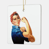 Ornement En Céramique Moderne Rosie le Riveter (Gauche)