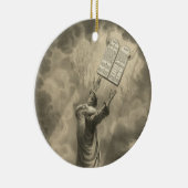 Ornement En Céramique Moïse reçoit la loi Les Dix Commandements (Droite)