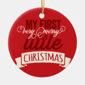 Ornement En Céramique Mon bébé est très joli petit Noël mignonne Photo (Devant)