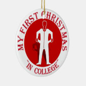 Ornement En Céramique Mon Premier Noël À L'Université (Droite)
