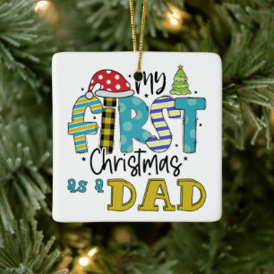 Ornement En Céramique Mon premier Noël en tant que papa