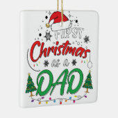 Ornement En Céramique Mon Premier Noël En Tant Que Père Drôle Nouveau Pa (Droite)