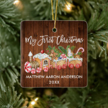 Mon premier Noël Gingerbread Train Candy Baby