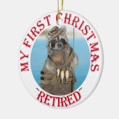 Ornement En Céramique Mon premier Noël retraité (Gauche)