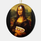 Ornement En Céramique Mona Lisa aime Paninis (Gauche)
