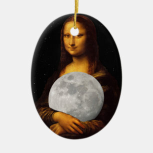 Ornement En Céramique Mona Moona Lisa