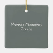 Ornement En Céramique Monastère de Meteora 2 (Dos)