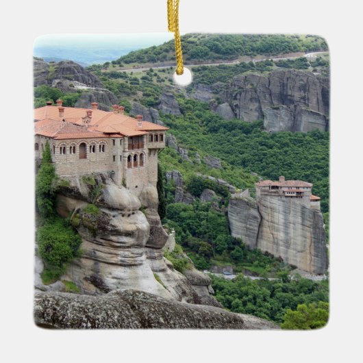 Ornement En Céramique Monastère de Meteora 2 (Devant)