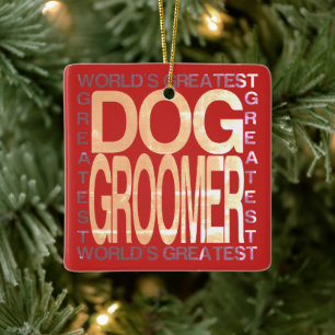 Ornement En Céramique Monde le plus grand éleveur de chiens