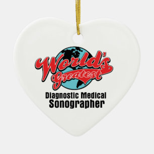 Ornement En Céramique Mondes plus grand Sonographer médical diagnostiqu
