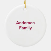 Ornement En Céramique Monogramme de la lettre W (Dos)