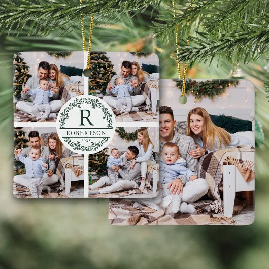 Ornement En Céramique Monogramme de Noël 5 photo