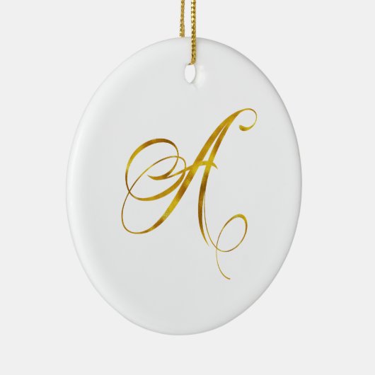Ornement En Céramique Monogramme fait sur commande que les monogrammes (Droite)