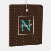 Ornement En Céramique Monogramme Motif de lumières à scintillement ID594 (Droite)