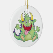 Ornement En Céramique monstre heureux mignon (Droite)