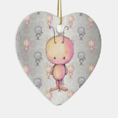 Ornement En Céramique Monstres Fluffeux Cute (Droite)