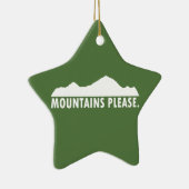 Ornement En Céramique Montagnes S'Il Vous Plaît (Droite)