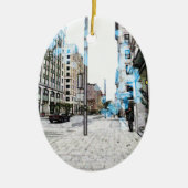 Ornement En Céramique Montréal 8343a (Devant)