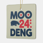 Ornement En Céramique Moo Deng 2024 Moo Deng Moo Deng Cute Baby Hippo (Gauche)