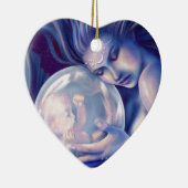 Ornement En Céramique Moonborn - sirène et bébé (Droite)