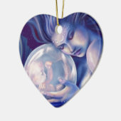 Ornement En Céramique Moonborn - sirène et bébé (Gauche)