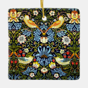 Ornement En Céramique Morris - Strawberry Thief, célèbre motif,