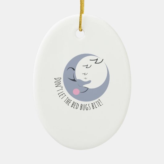 Ornement En Céramique Morsure d'insectes de lit (Devant)