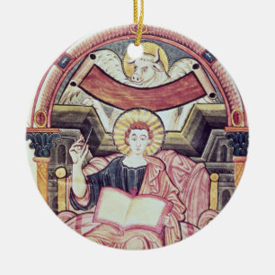 Ornement En Céramique Morue 22. f.85v St Luke l'évangéliste, de Treves
