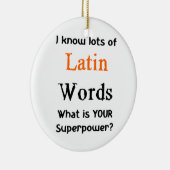 Ornement En Céramique mot latin (Droite)