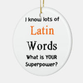 Ornement En Céramique mot latin (Gauche)