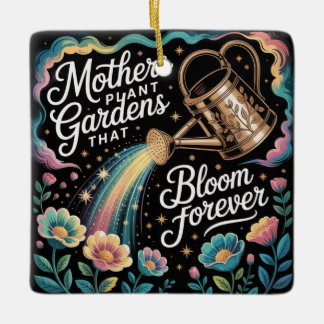 Ornement En Céramique Mothers Plant Gardens That Bloom Forever