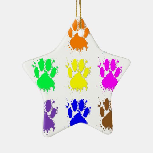 Ornement En Céramique Motif à mâchoires pour chien d'encre (Droite)