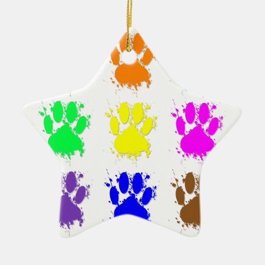 Ornement En Céramique Motif à mâchoires pour chien d'encre (Devant)