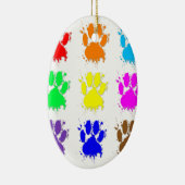 Ornement En Céramique Motif à mâchoires pour chien d'encre (Droite)