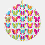 Ornement En Céramique Motif à papillon arc-en-ciel mignon (Dos)