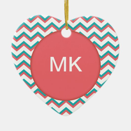 Ornement En Céramique Motif Chevron Sud-Ouest (Devant)