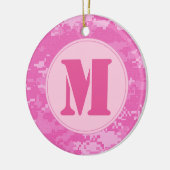 Ornement En Céramique Motif de Camouflage ACU de l'ARMÉE rose (Gauche)