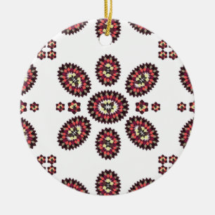 Ornement En Céramique Motif de fleurs Mandala